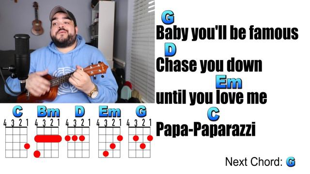 PAPARAZZI - Lady Gaga (Ukulele Cover & Play Along) смотреть онлайн