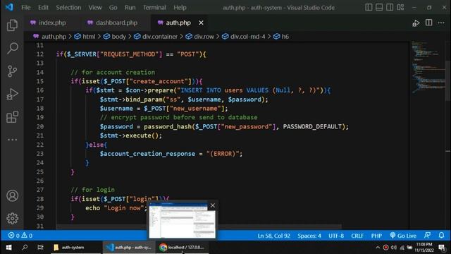 Signup and Login system PHP and MySql database | Authentication in PHP смотреть онлайн