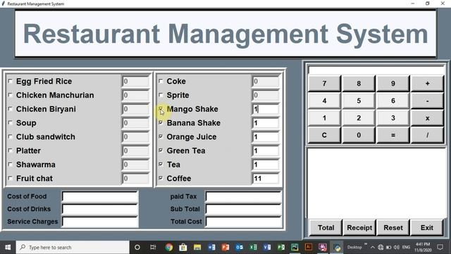 Restaurant Management System with Database in Python смотреть онлайн