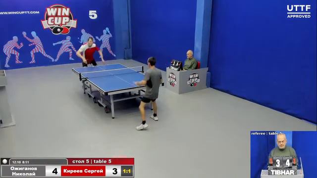 17:00 Ожиганов Николай 2-3 Киреев Сергей cтол 5 ЮГ-3 09.10.21 смотреть онлайн