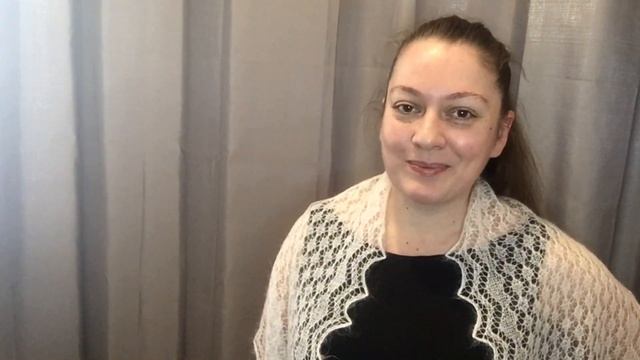 Ажурный шарф - палантин спицами. смотреть онлайн