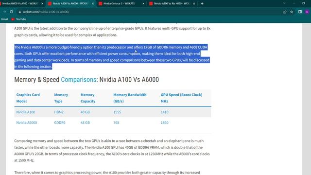 Nvidia A100 Vs A6000 смотреть онлайн