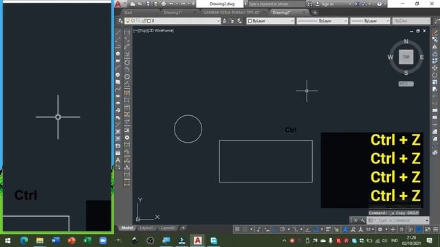 Cara menghapus objek di Autocad - Tutorial Autocad смотреть онлайн