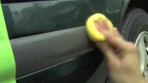 очистка чернение пластика на кузове