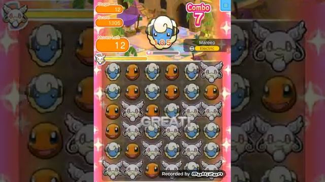 Pokémon Shuffle Part 22 Mission Card 2 Mareep and Power of 4 Challenge смотреть онлайн