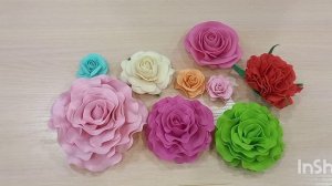Моя коллекция розочек из фоамирана