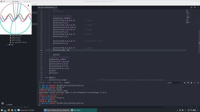 Drawing Inequalities and functions in pyOpenGL | PART - 7 | Graphics using Python 3 tutorial series смотреть онлайн