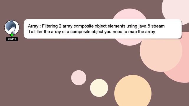 Array : Filtering 2 array composite object elements using java 8 stream смотреть онлайн