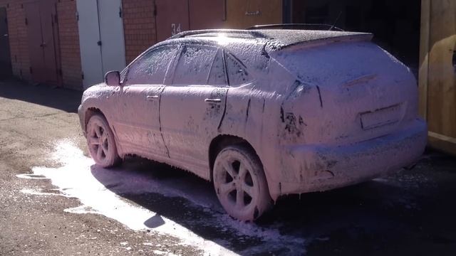 Интерскол 140/1800C + псевдоитальянский пеногенератор из Китая с Aliexpress. Нанесение пены. смотреть онлайн