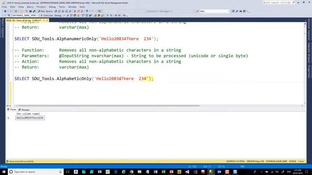 SDU Tools 70 Alphanumeric Only and Alphabetic Only in T-SQL смотреть онлайн