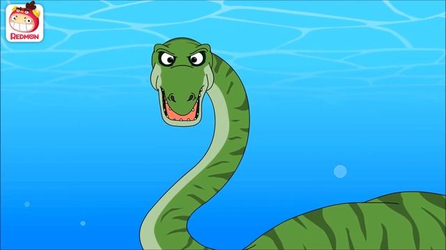 There were dinosaurs under the sea? | Exploring dinosaurs | dinosaur cartoon | REDMON смотреть онлайн