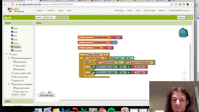 Program 1.1.4 Guessing Game 2 Players. Variables! смотреть онлайн
