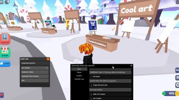 Starving Artists Scripts - Copy Art And Auto Make Art