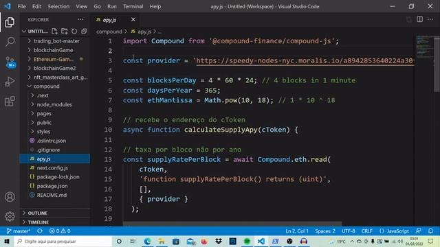 Crie um Dashboard DEFI com NEXT.js e Compound Finance. смотреть онлайн