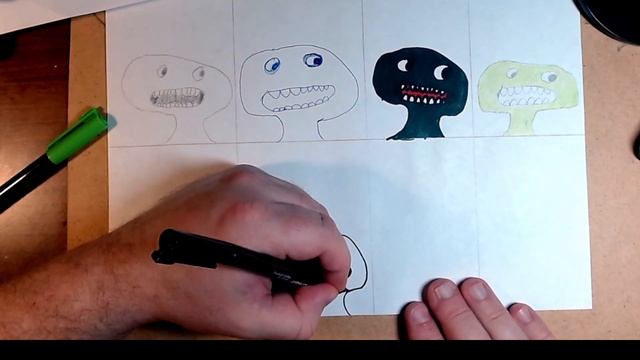 How to draw Jumbo Josh Says game Garden of Banban step by step easy drawing with felt tip pens for d смотреть онлайн