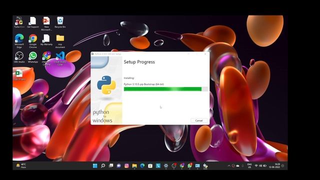How to install Python 3.10.5 on Windows 10/11 #python #programming #installpython смотреть онлайн