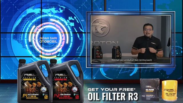 PROTON R3 PREMIUM GENUINE OIL смотреть онлайн