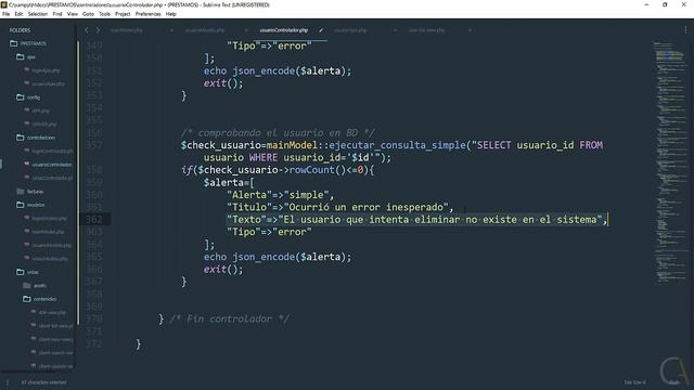 ? CURSO De PHP, MVC, MYSQL & POO - 36 CONTROLADOR Para ELIMINAR USUARIO (CRUD)