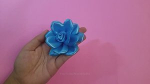 Как сделать цветы из лент _ Идеи поделок из цветов из лент _ Как сделать цветы из лент иглой (2)