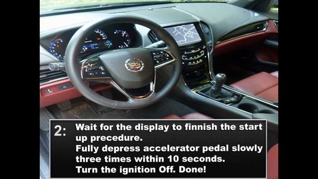 Cadillac ATS 2013- Service Maintenance Oil Life Reset смотреть онлайн