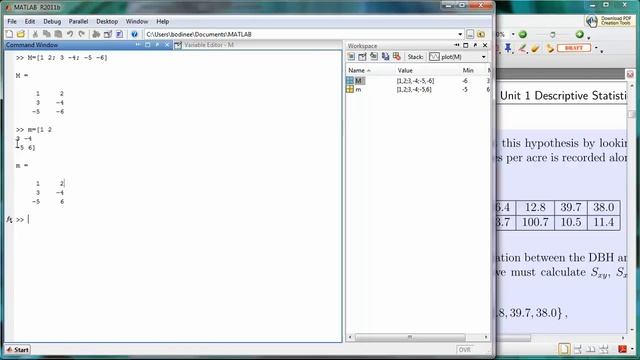 Matlab Arrays 02 - Creating a 2D Array смотреть онлайн