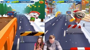 Новогодний забег в игре Том за золотом! Санта Том против Эльфа Анджэлы от Каталекс!