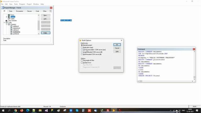 vfp create exe file | how to create exe file in visual foxpro | how to make exe in visual foxpro смотреть онлайн