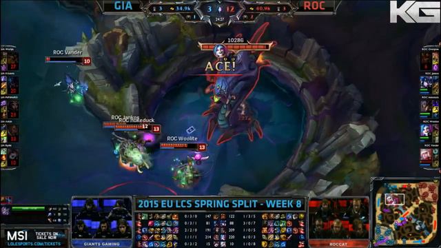 Giants Gaming vs Roccat Highlights - Week 8 EU LoL LCS Spring 2015 S5 - GIA vs ROC W8D2 G4 смотреть онлайн