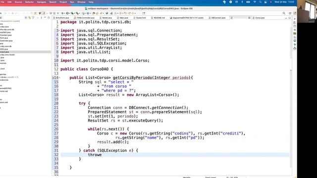 TdP-2021-L12: Database e pattern DAO (esercizio "Gestore Corsi" - prima parte) смотреть онлайн