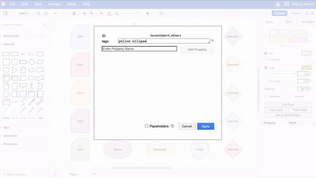 Add tags to your diagram in draw.io for Confluence смотреть онлайн