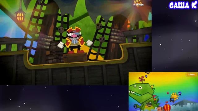 Game & Wario (Wii U) - Pirates All levels PERFECT Rank (DUAL Screen Gameplay) (60fps) смотреть онлайн
