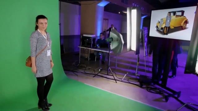 Фотозона с применением технологии 'Хромакей' смотреть онлайн