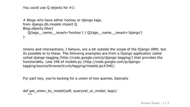 PYTHON : Union and Intersect in Django смотреть онлайн