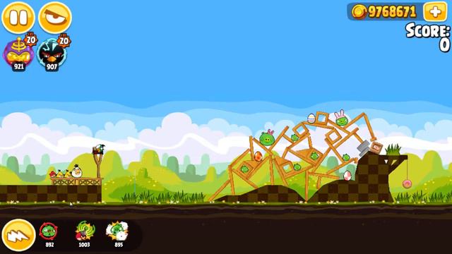 Angry Birds Seasons ч.2 GoGreen,GetLucky, EasterEggs, SummerPignic (стрим на канале Player00713)