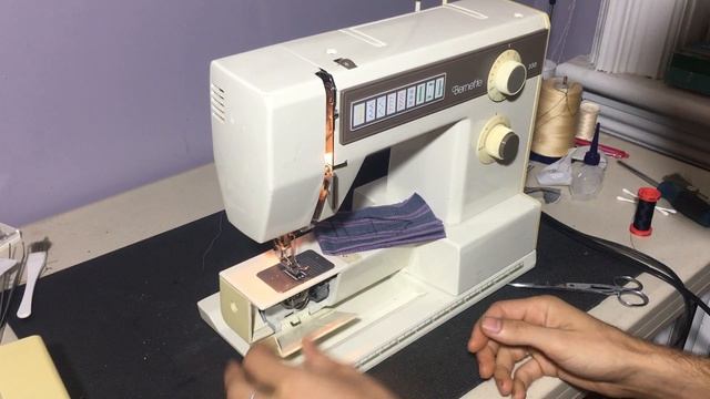 Vintage Bernette 330 Sewing Machine Threading + Demonstration
