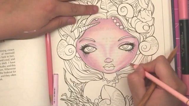 COLOURING WITH PINK ART SUPPLIES! смотреть онлайн