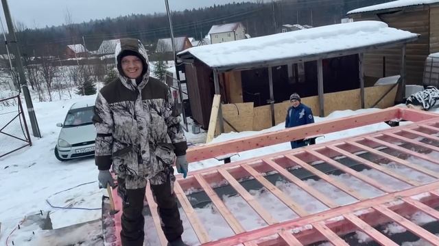 Каркасный дом своими руками день 1 смотреть онлайн
