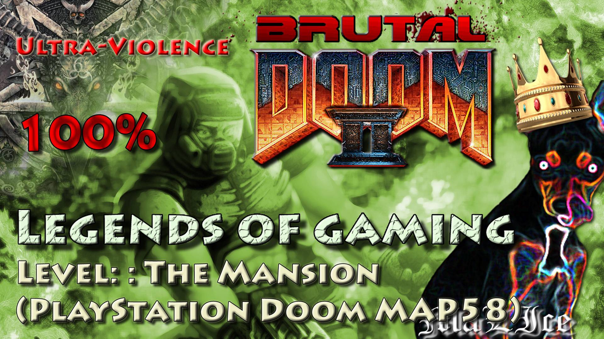Brutal Doom 2 - MAP58: The Mansion (PlayStation Doom)