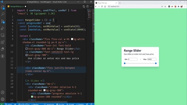 Build Range Slider with Tailwind CSS & Next.js смотреть онлайн