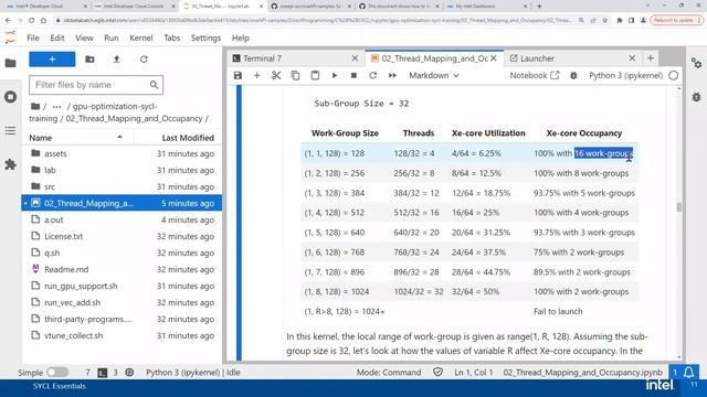 SYCL Work Group Mapping and GPU Occupancy Calculation смотреть онлайн