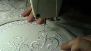 Машинная вышивка ✿ Вышиваем монограмму ✿ Вышивка гладью