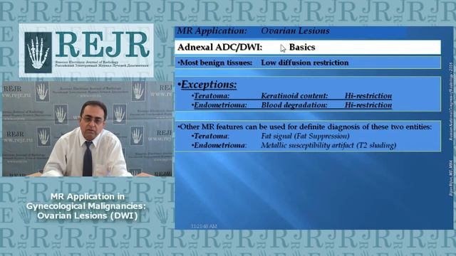 MR Application in Gynecological Malignancies: Ovarian Lesions (DWI) смотреть онлайн