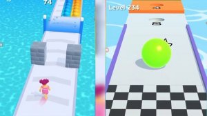 Ball Run Infinity 2048 vs Man Runner 2048 (New Update) Gameplay Part #10