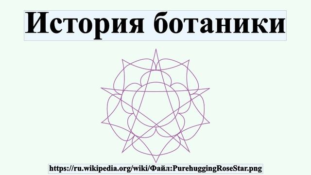 История ботаники