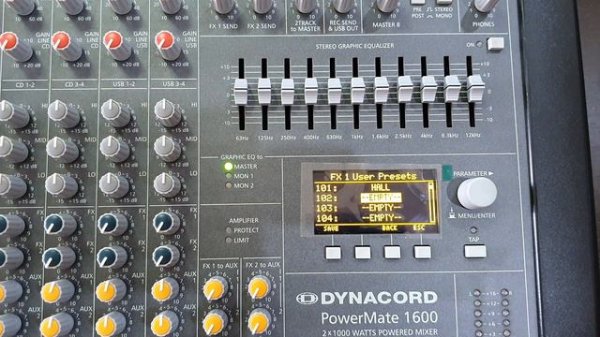 Mixer DYNACORD PM (CMS) - REVERB (Tutorial Ro)