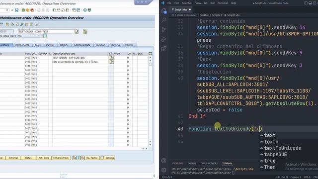 [TUTORIAL] SAP Scripting: Acceder e ingresar texto extendido (VBScript y Excel VBA) смотреть онлайн