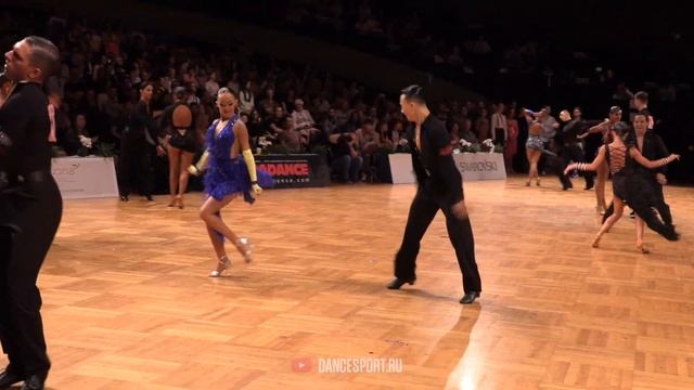 Oleg Chzhen - Alina Ageeva RUS | Jive | WDSF GrandSlam Latin | GOC 2019 смотреть онлайн