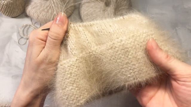 Шапка из пуха норки или ангоры ~ Пушистая шапка с блеском смотреть онлайн