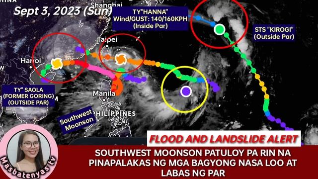 3 BAGYO+HABAGAT UPDATE! BAGYONG HANNA. SEPTEMBER 3,2023 WEATHER UPDATE TODAY смотреть онлайн