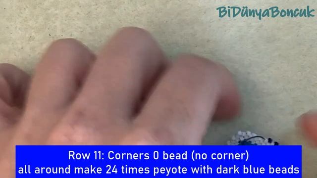 #Peyote Tekniği İle Kare #Nazar #Kolye - ENGLISH SUBTITLE Make Square Evil Eye Pendant DIY Tutoria смотреть онлайн